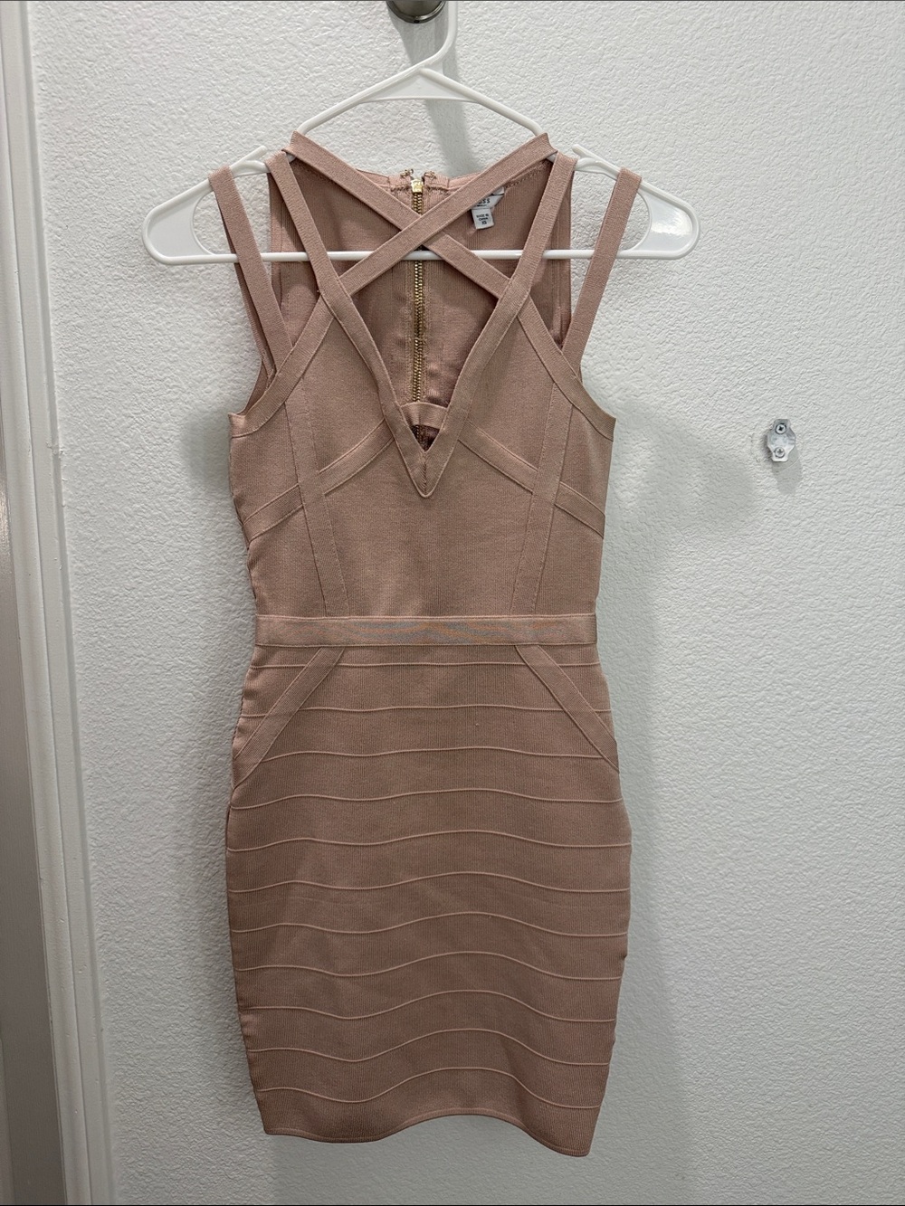 Guess Mauve Bodycon Bandage Dress